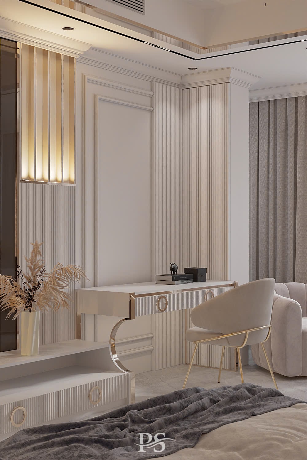 thiết kế nội thất nhà phố tân cổ điển