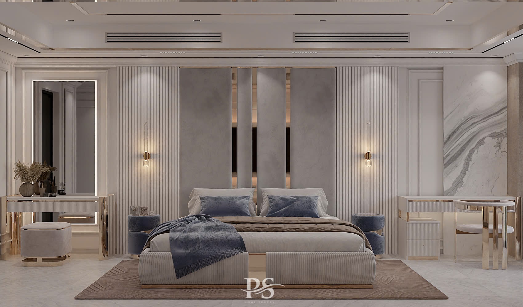thiết kế nội thất nhà phố tân cổ điển