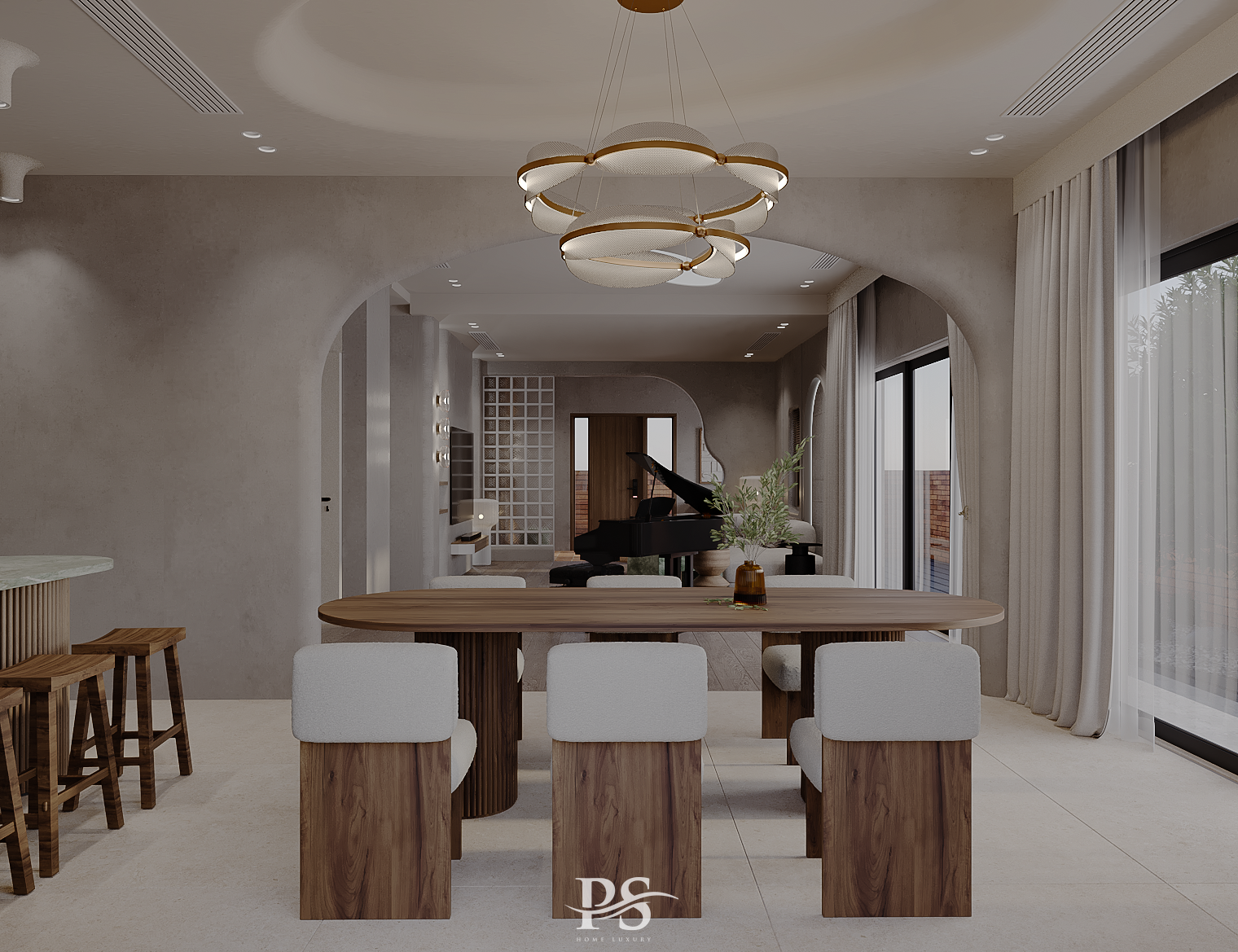 thiết kế nội thất biệt thự độc đáo