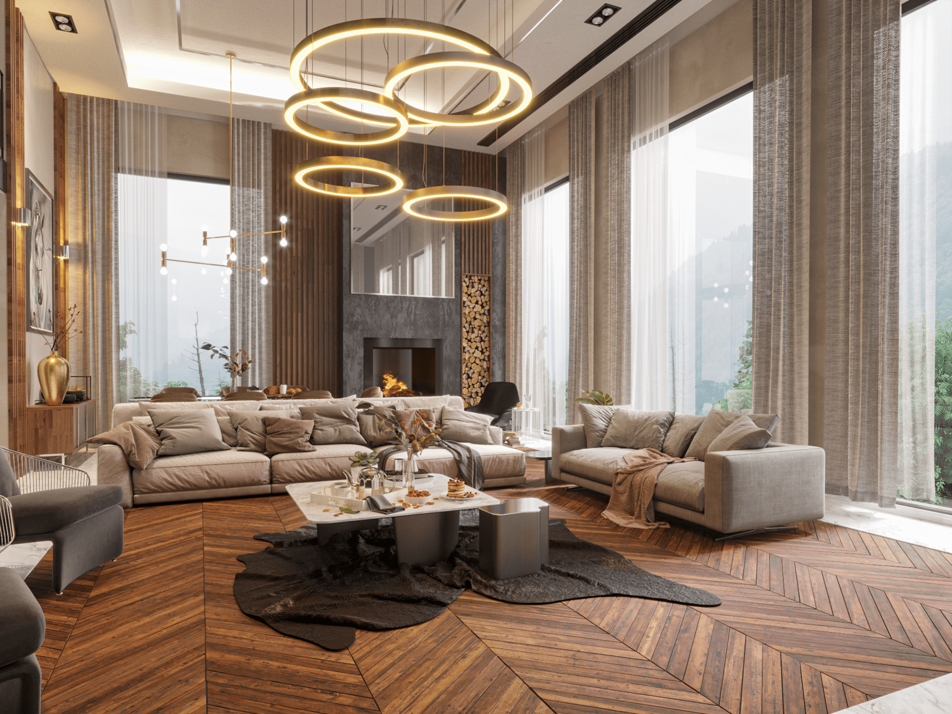 thiết kế nội thất phòng khách