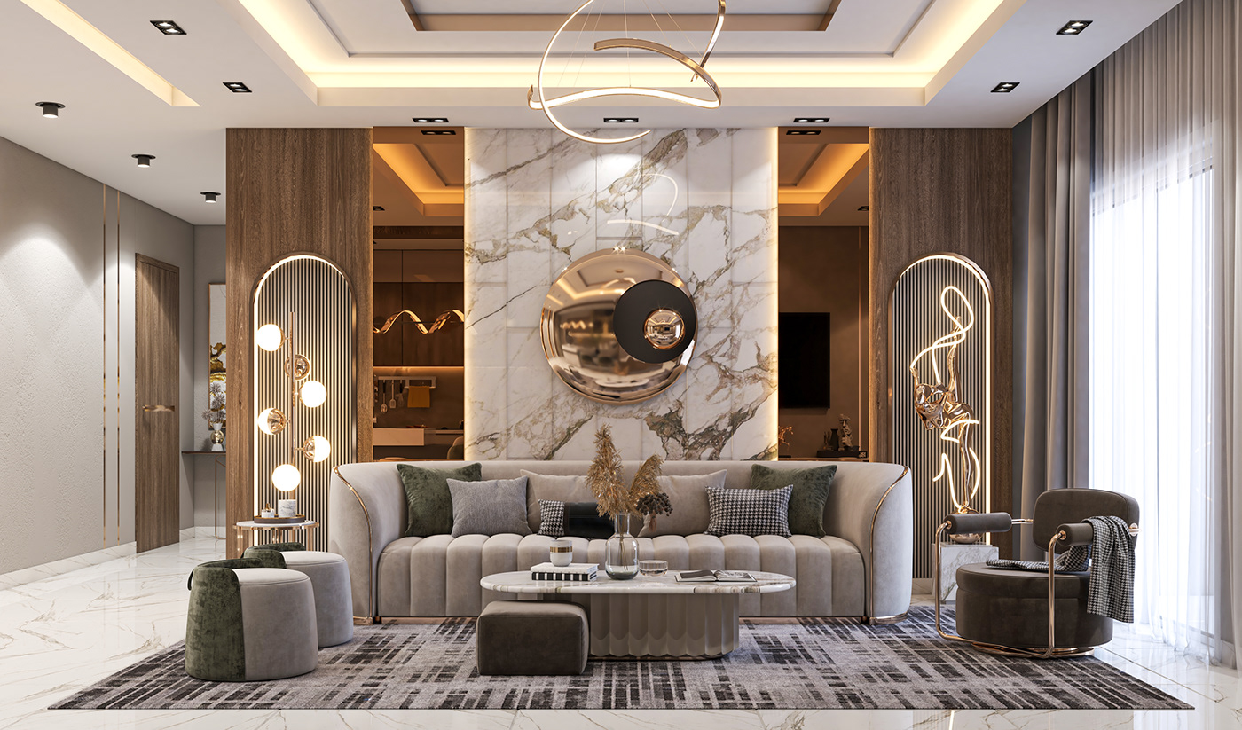 thiết kế nội thất phòng khách