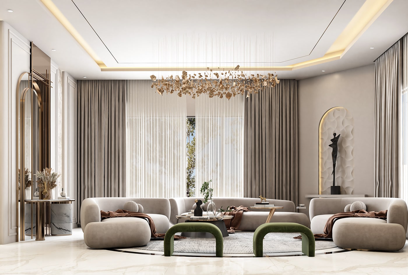 thiết kế nội thất phòng khách