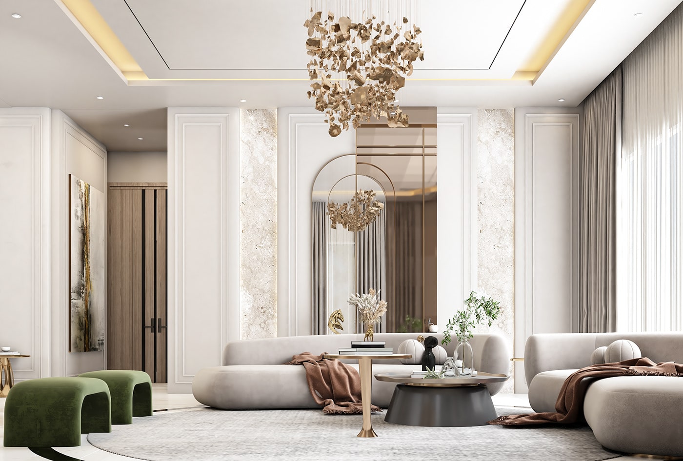 thiết kế nội thất phòng khách