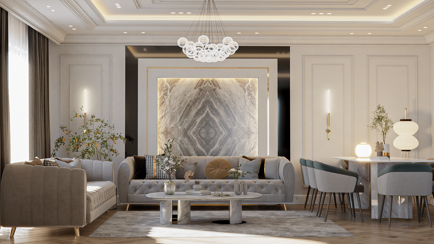 thiết kế nội thất phòng khách