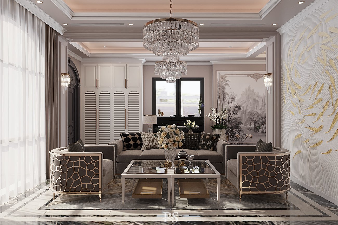 Thiết kế nội thất nhà phố Izumi City Nam Long tân cổ điển
