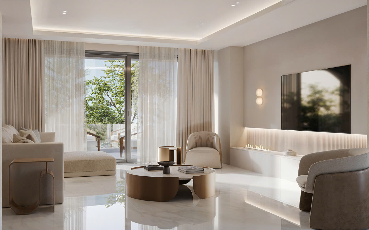 thiết kế nội thất nhà phố hiện đại
