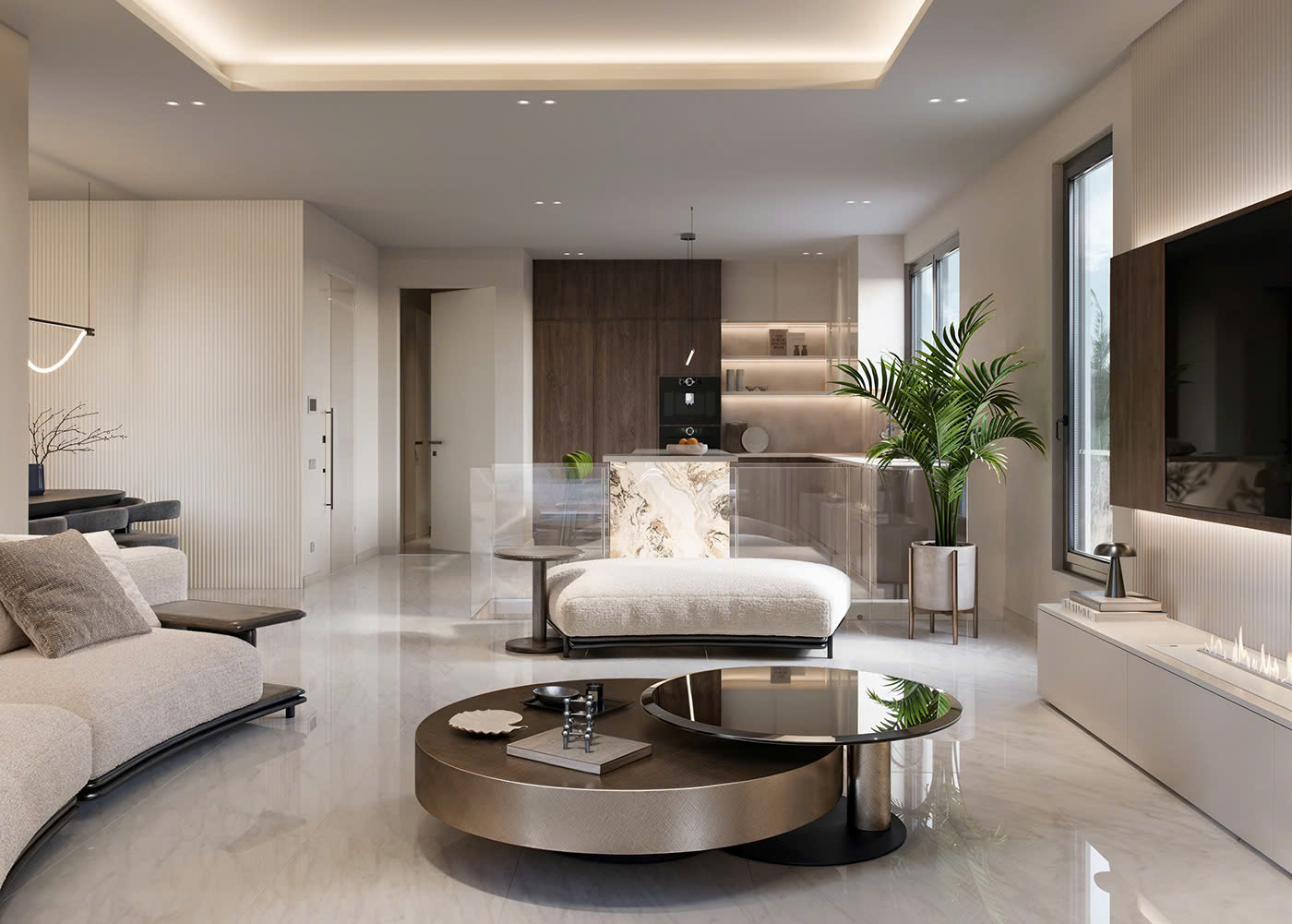 thiết kế nội thất nhà phố hiện đại