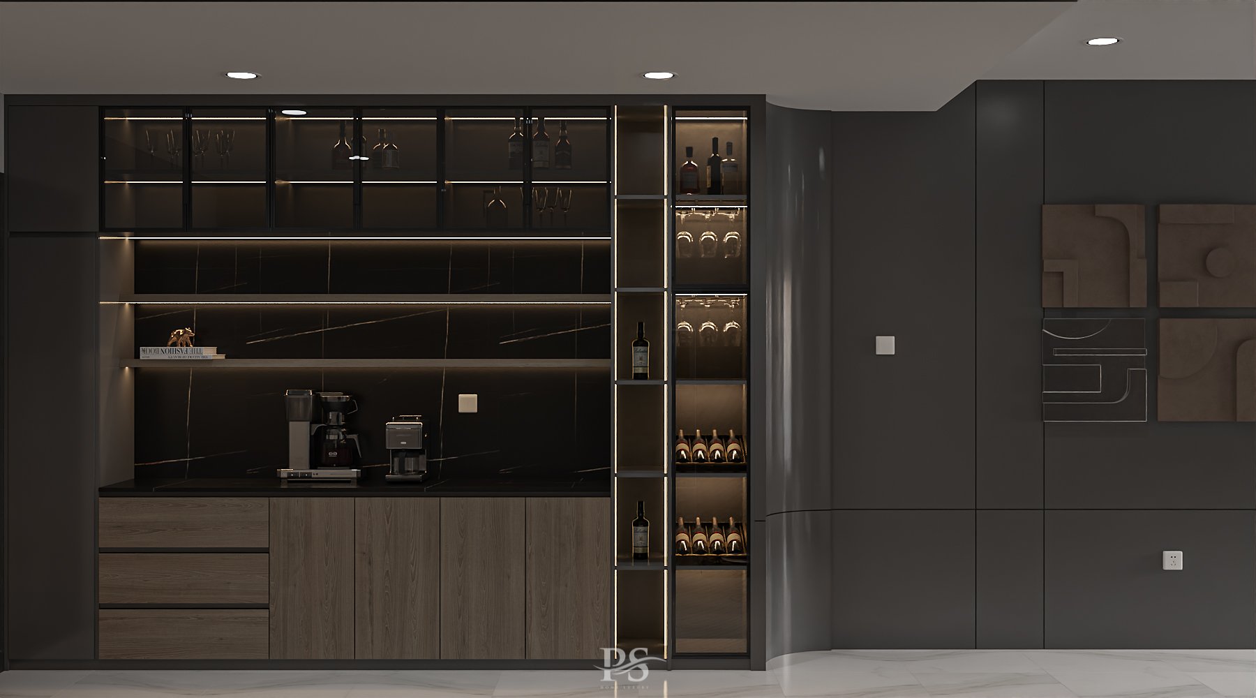 thiết kế nội thất căn hộ Diamond Brilliant Celadon City