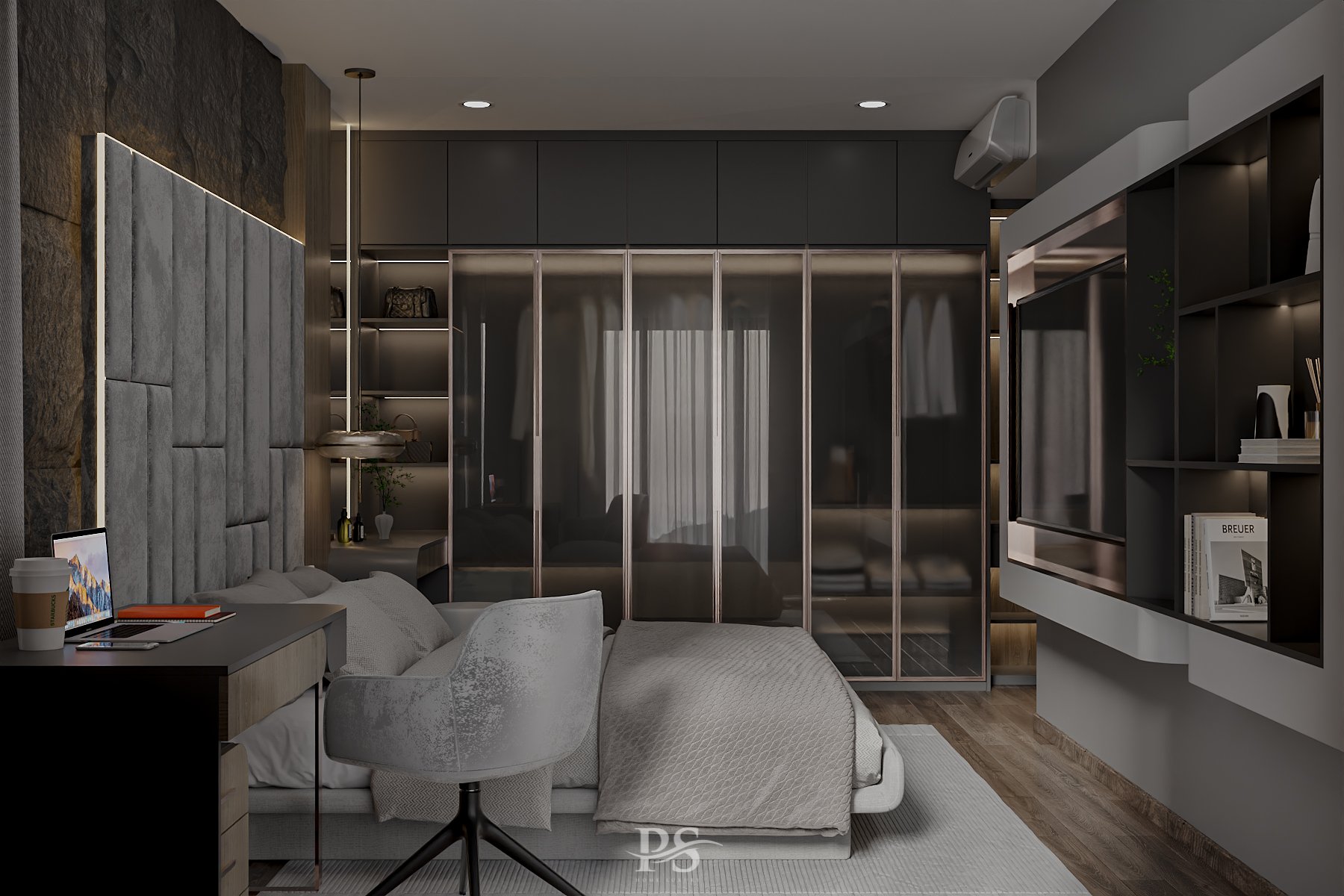 thiết kế nội thất căn hộ Diamond Brilliant Celadon City