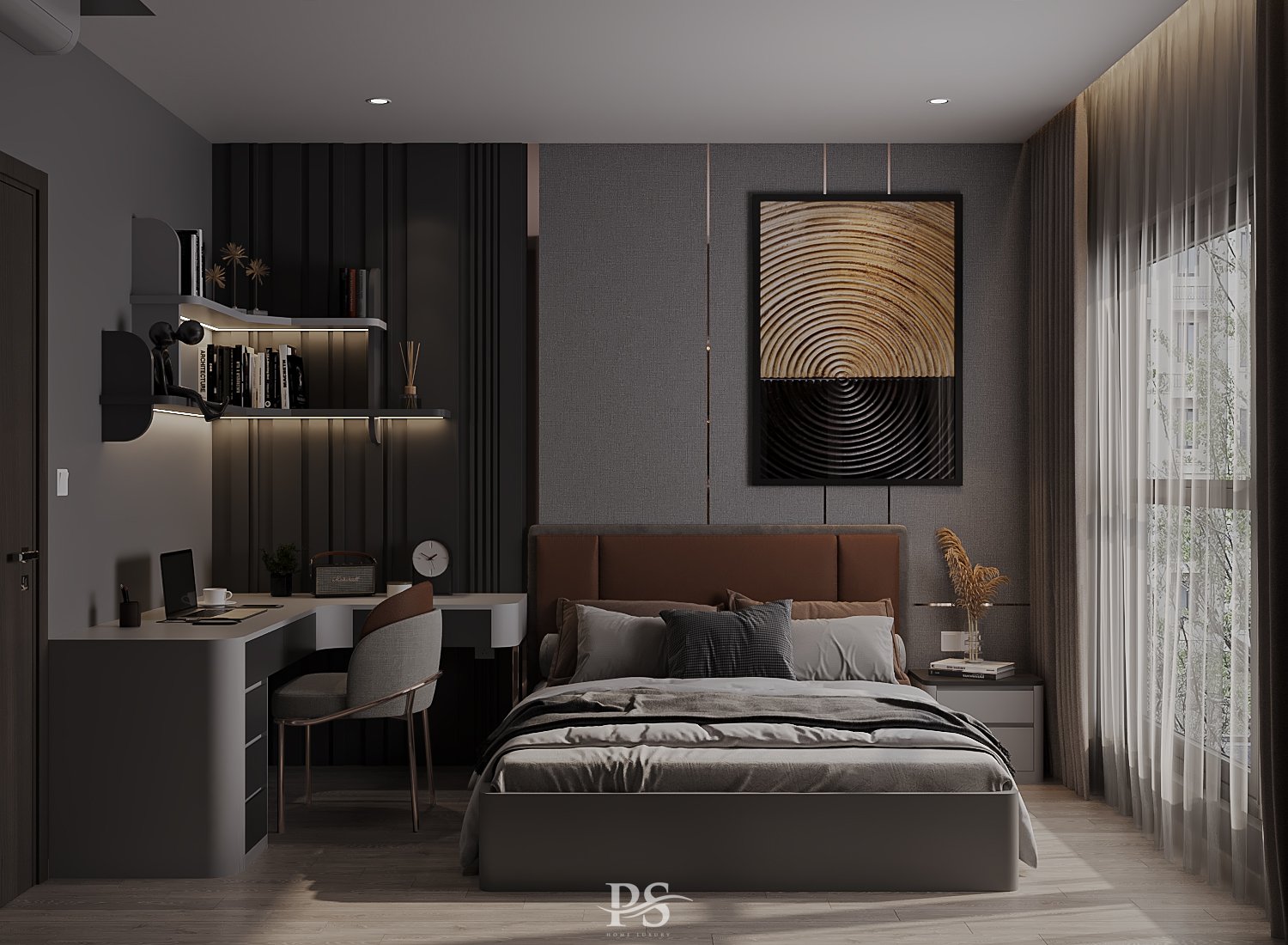 thiết kế nội thất căn hộ Diamond Brilliant Celadon City