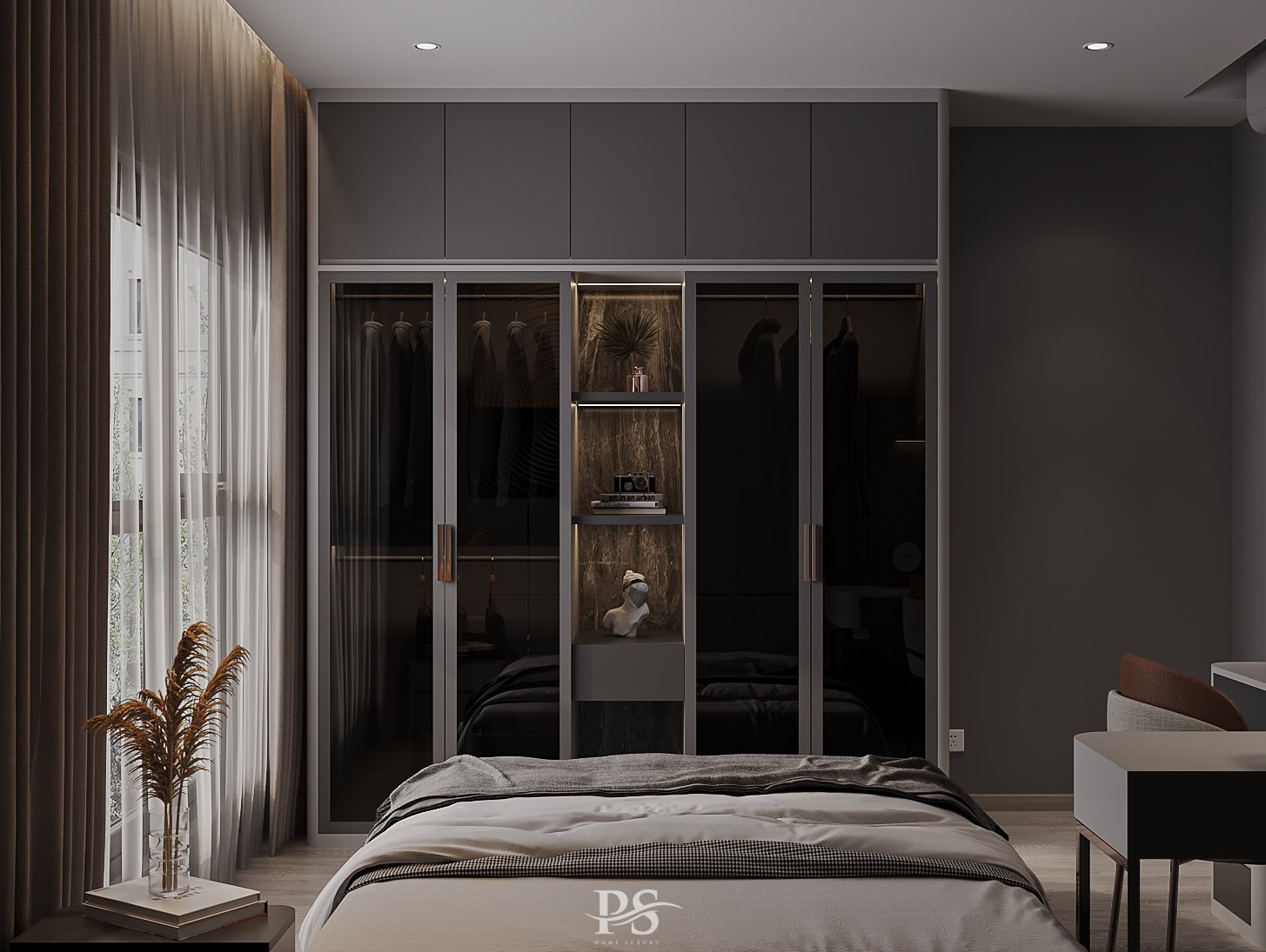 thiết kế nội thất căn hộ Diamond Brilliant Celadon City