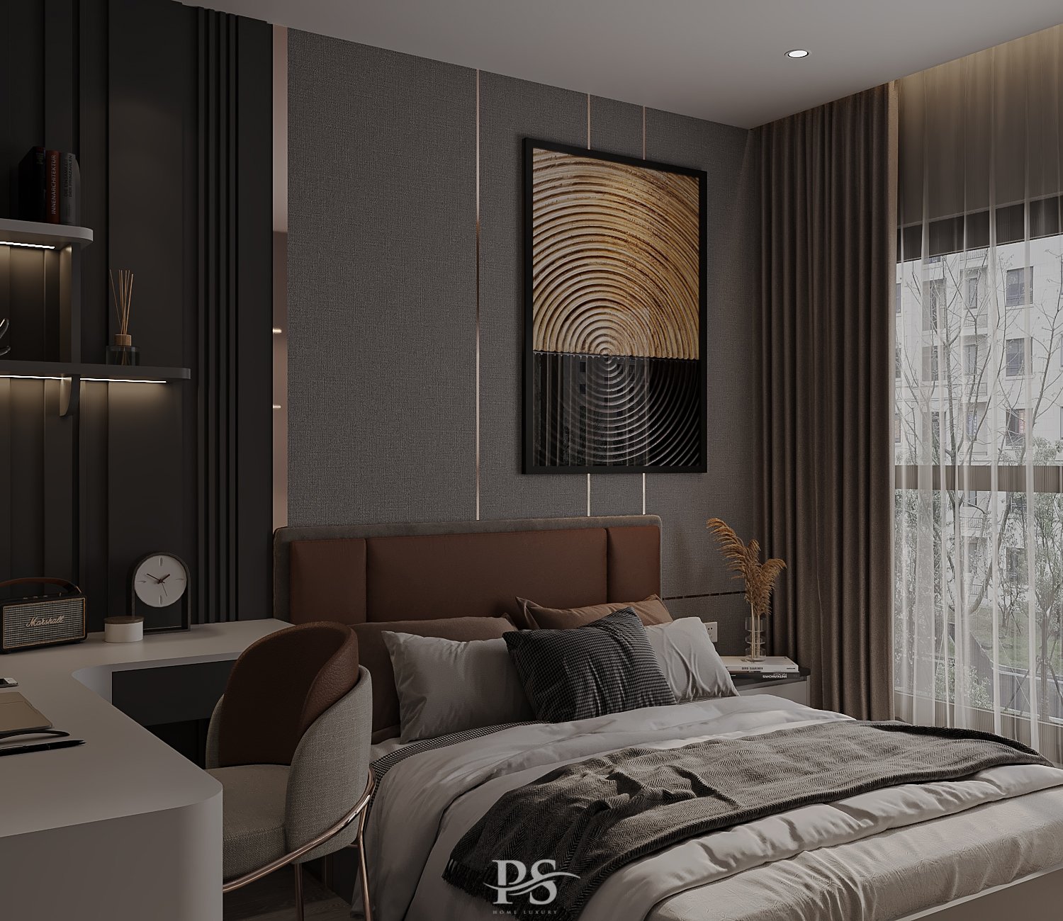 thiết kế nội thất căn hộ Diamond Brilliant Celadon City