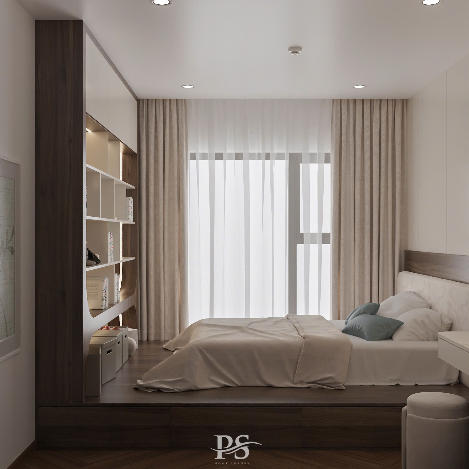 thiết kế nội thất căn hộ Diamond Brilliant