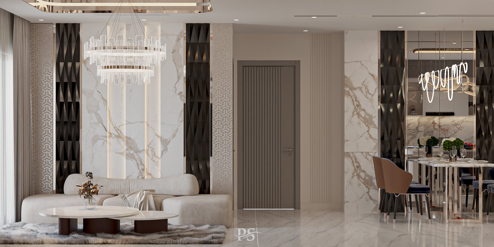 thiết kế nội thất căn hộ hà đô centrosa