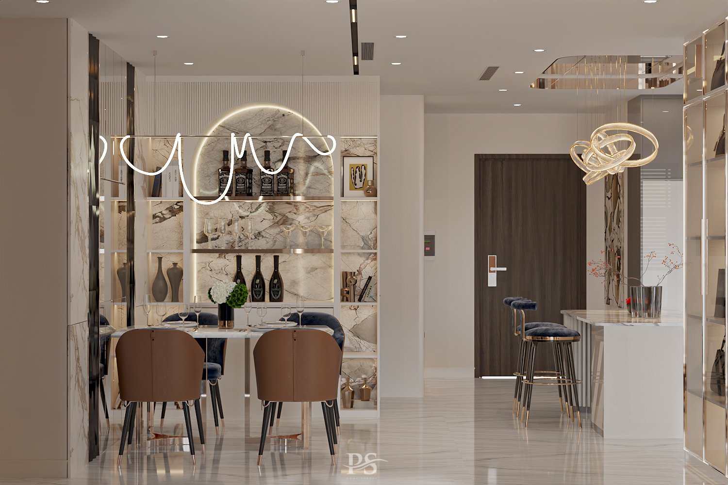 thiết kế nội thất căn hộ hà đô centrosa