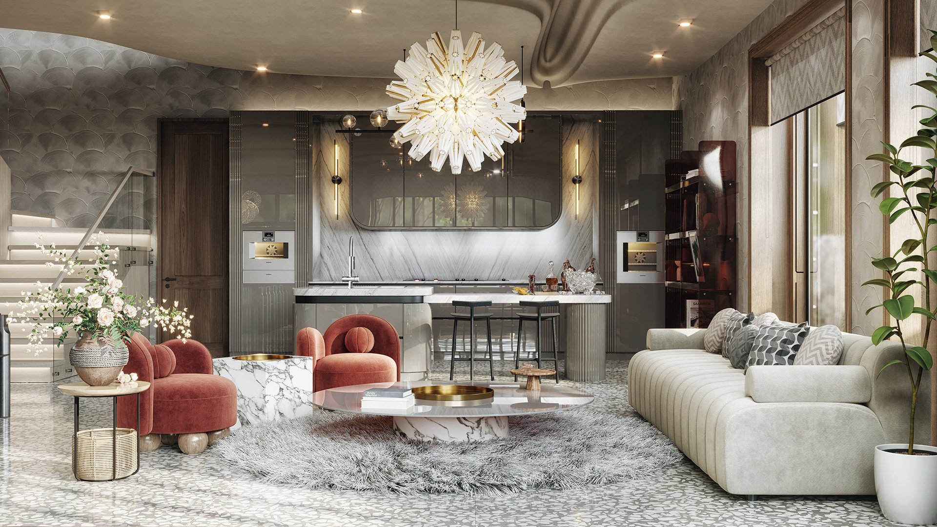 thiết kế nội thất modern luxury
