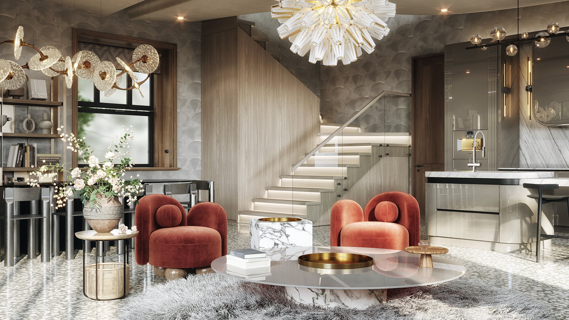 thiết kế nội thất modern luxury