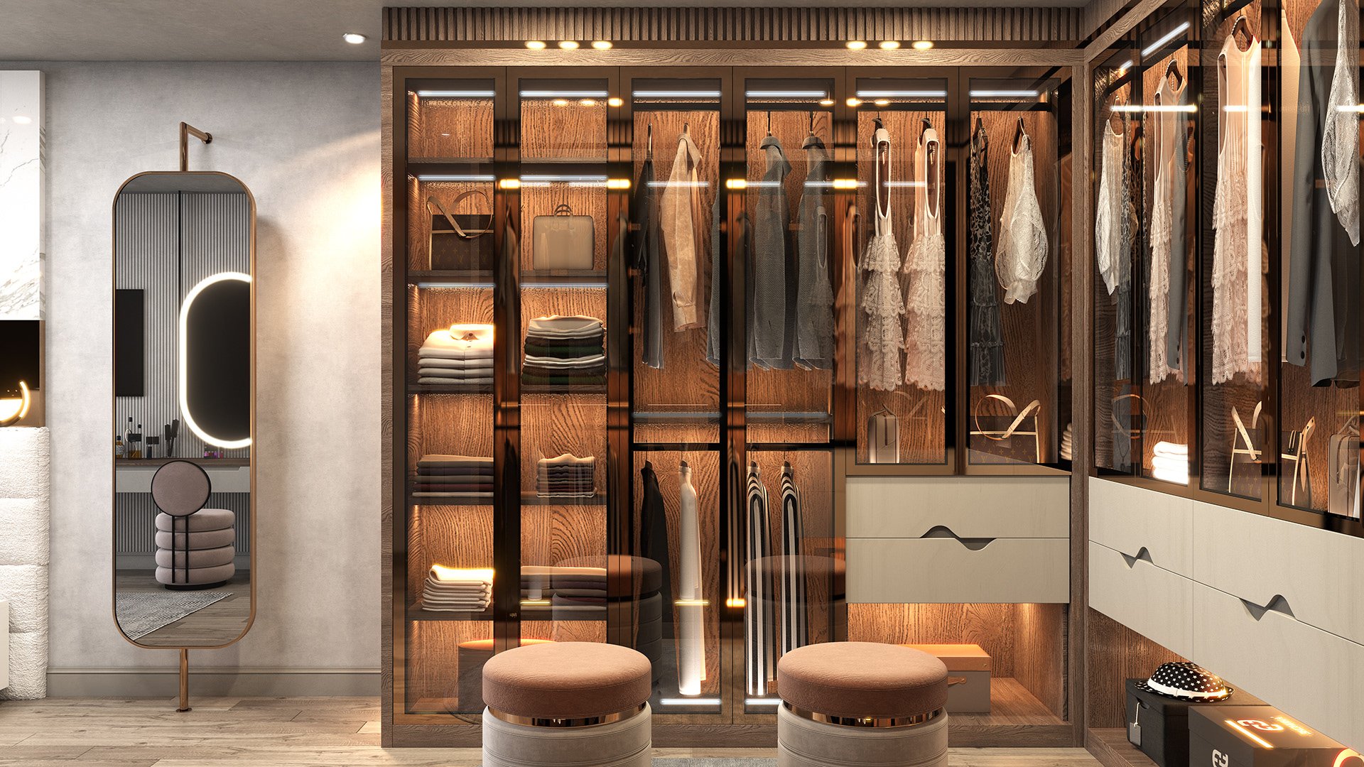 thiết kế nội thất modern luxury