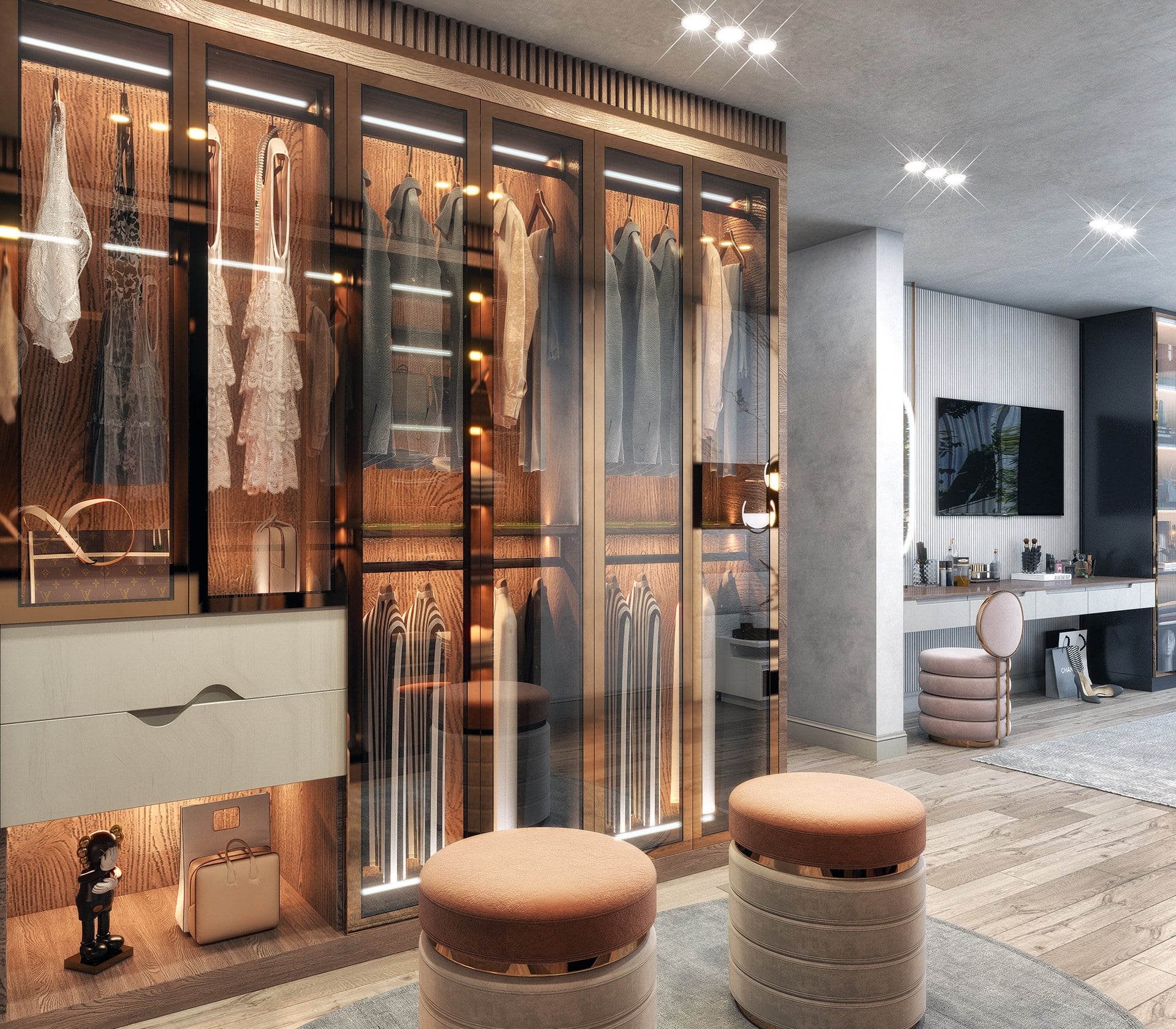 thiết kế nội thất modern luxury