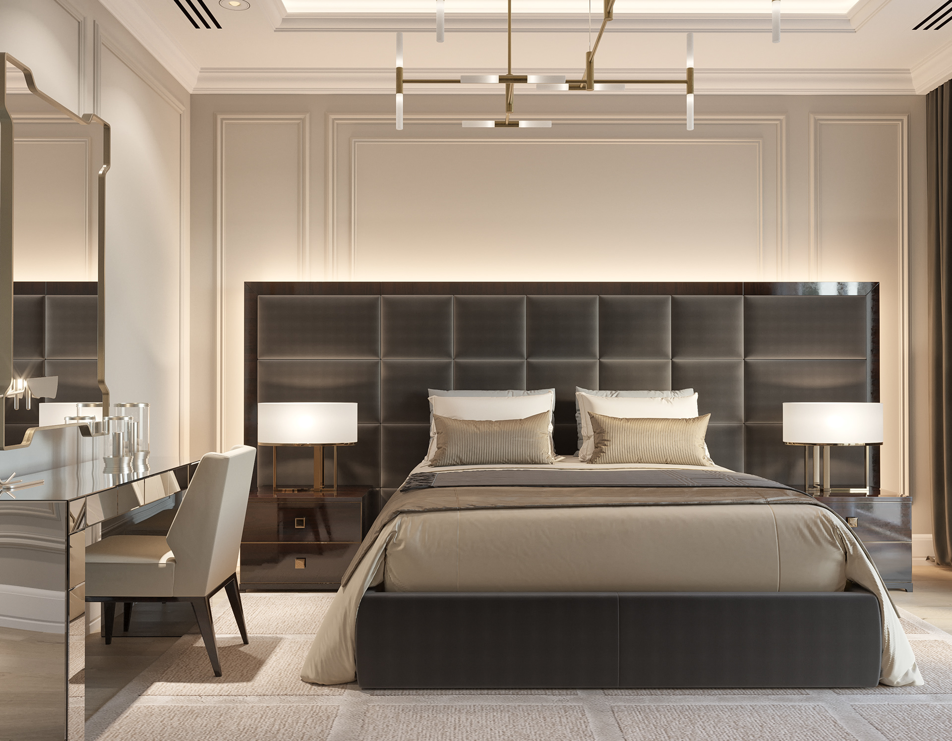 thiết kế thi công nội thất nhà phố tân cổ điển