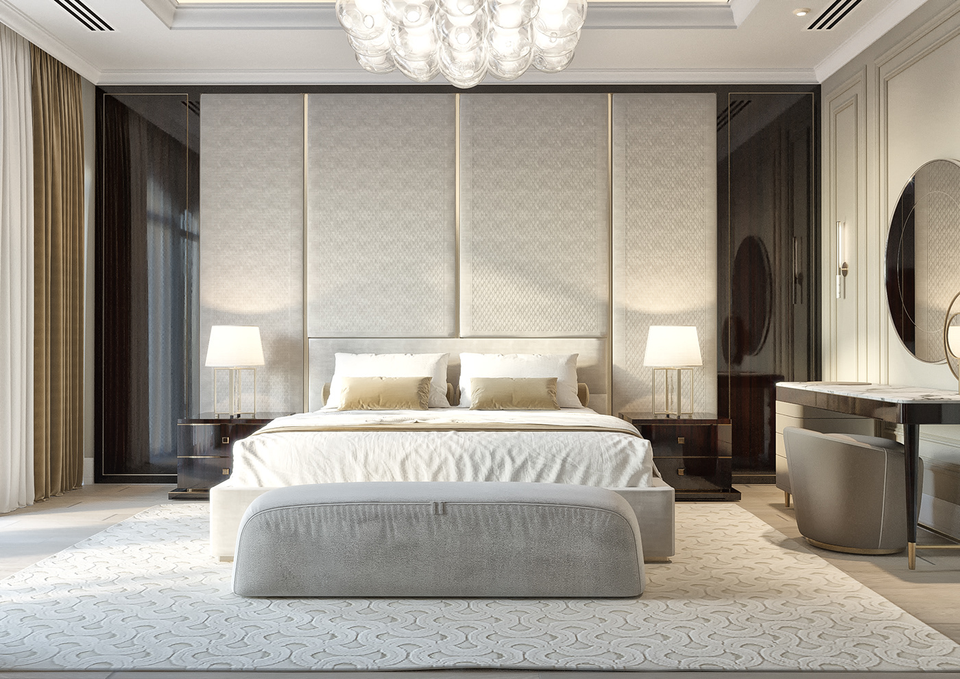 thiết kế thi công nội thất nhà phố tân cổ điển