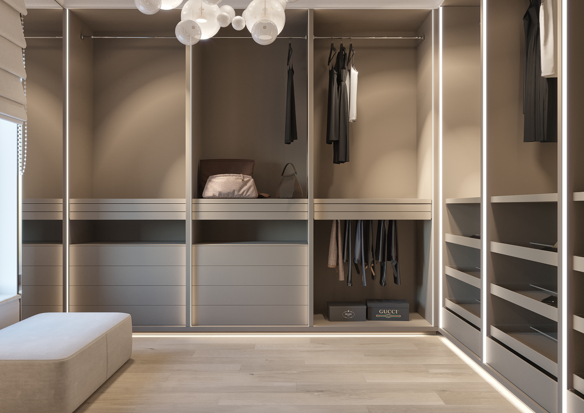 thiết kế thi công nội thất nhà phố tân cổ điển