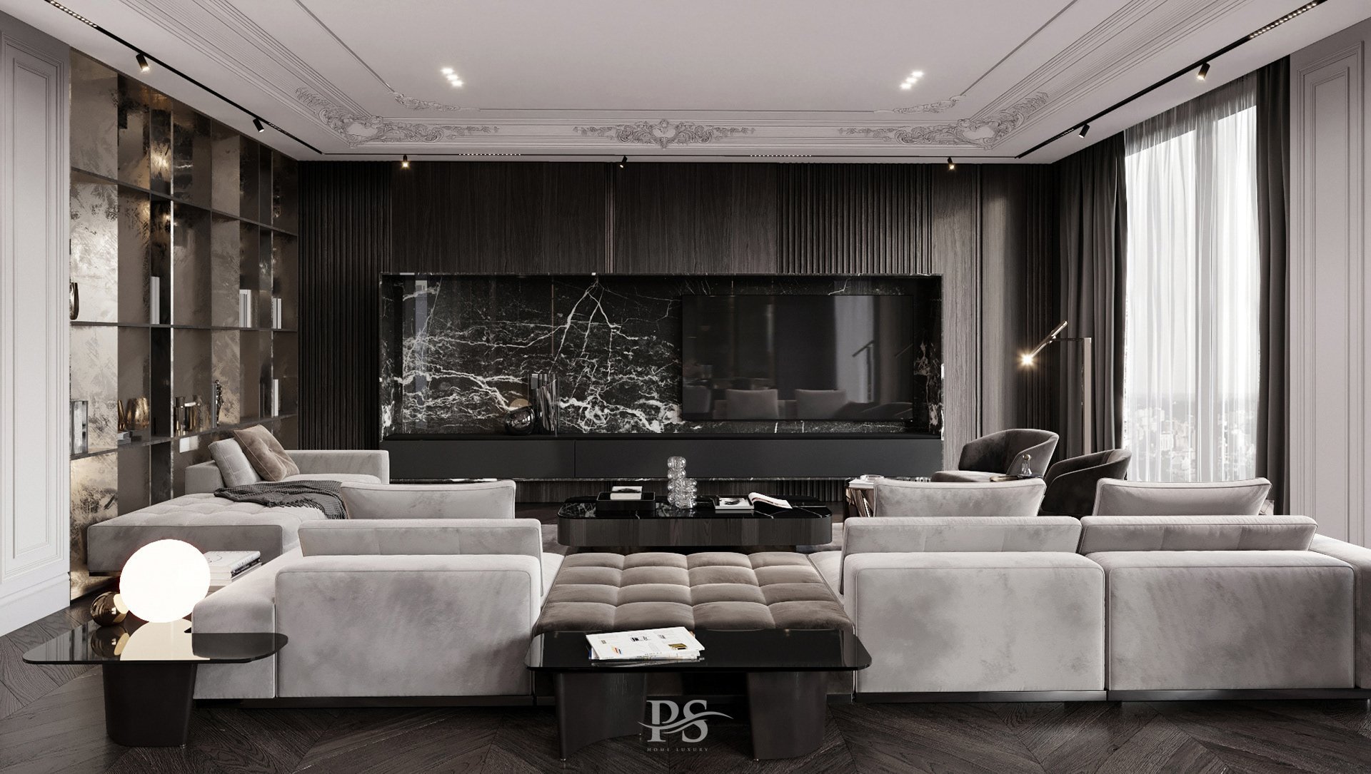 (Nội thất Phòng khách được thiết kế bởi PS HOME)